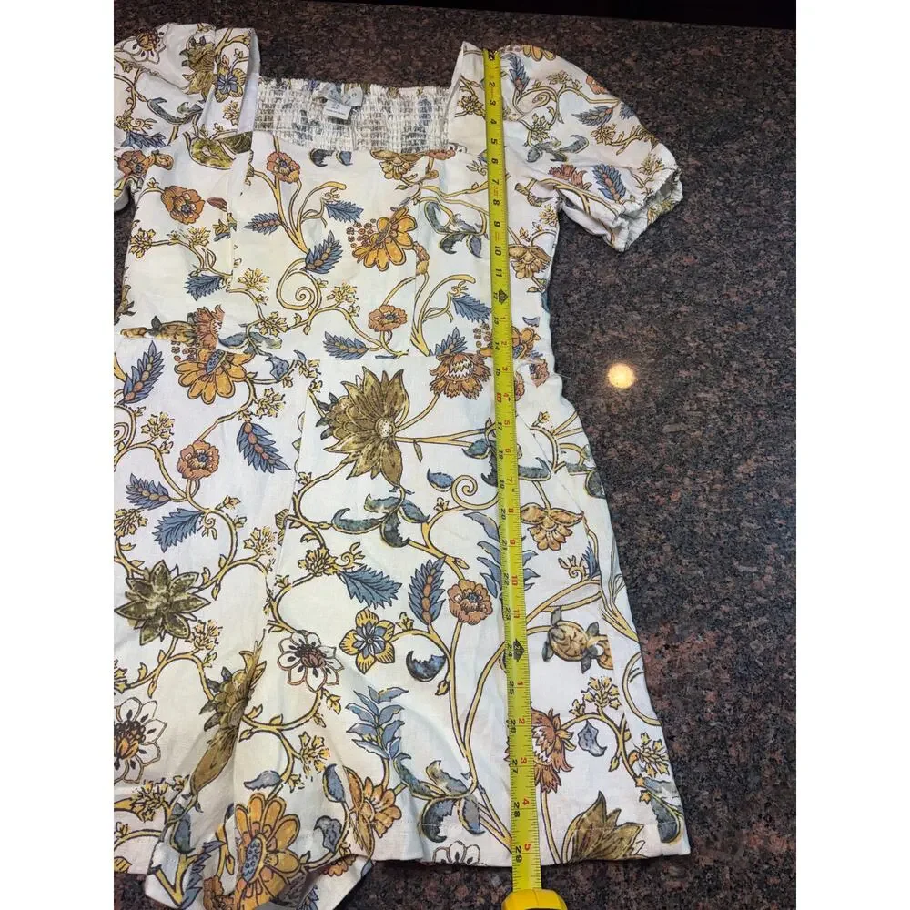 Calypso St. Barth Floral Linen Romper Size 4 – Boho Cottagecore NWT - Picture 9 of 16